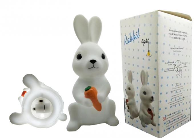 Дизайн батареи света ночи СИД кролика зайчика использующий энергию милый для детей играет