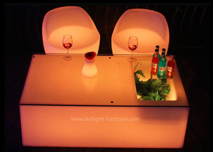 Мобильная мебель света СИД украшения КТВ красит переменчивый с стеклянной верхней частью