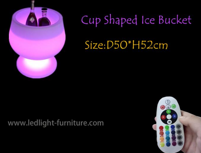 Чашка кубка сформировала ведро льда СИД/освещает вверх ведро вина для держателя бутылки
