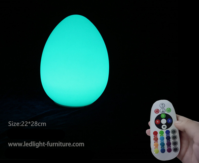 Пылезащитные настольные лампы СИД декоративные, большое на открытом воздухе сформированное яйцо привели света