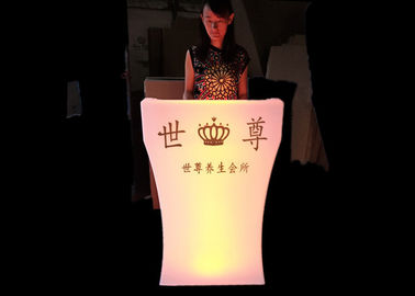 Китай Подгонянные цвета приемной СИД печати логотипа изменяя для выставки ночи поставщик