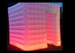 Белая будочка фото куба СИД Оксфорда раздувная с 16 цветами изменяя света поставщик