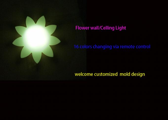 Изготовленный на заказ цветок сформировал настольные лампы СИД декоративные/света потолка и отделки стен