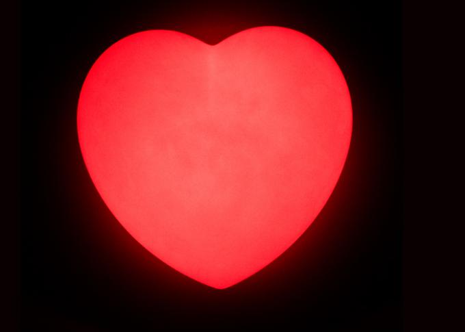 Сформированные сердцем настольные лампы СИД любов декоративные, домашняя батарея освещаемый ночи