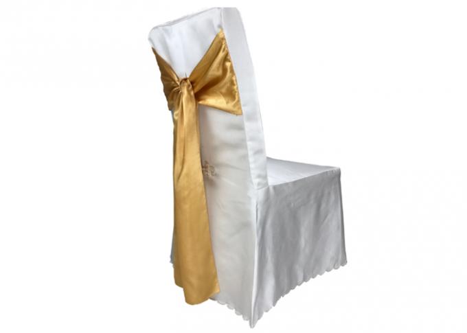 Найма мебели свадьбы скатерти оформления прием орденской ленты крышки стула красивого белый