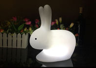 Свет ночи СИД милого зайчика форменный, белое изменение цветов лампы 16 кролика