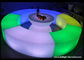 Набор стула Суда освещения СИД беспроводной мебели света СИД на открытом воздухе круглый форменный поставщик